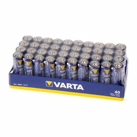 Varta LR06/AA alkaliska batterier förpackning med 400 st